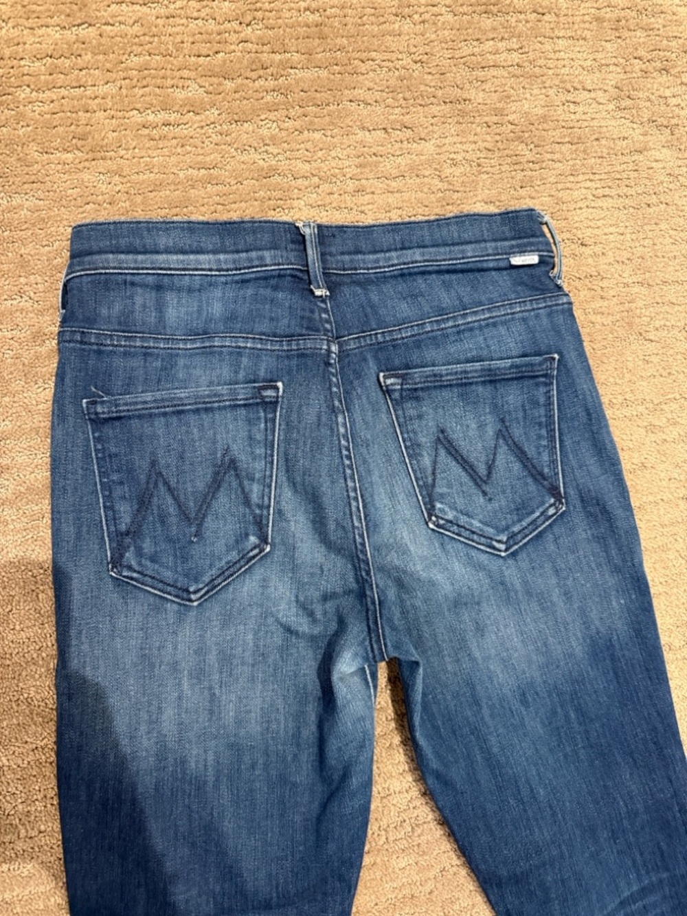 MOTHER The Stunner Zip Ankle Step Fray Jeans Size 28 - Picture 9 of 11